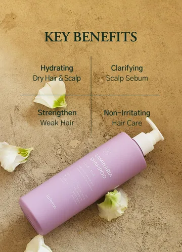 Miniatura 4 de laferme Laminaria Champú con ingrediente orgánico, champú clarificador coreano, hidratante para cabello seco, fortalecimiento para cabello débil