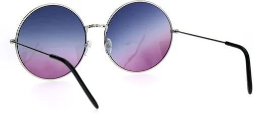 Miniatura 4 de Anteojos de sol redondos, grandes, clásicos, estilo Joplin hippie, lentes circulares