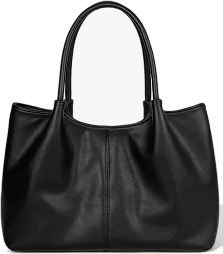 Bolso de mano para mujer, bolso de hombro, bolso de mano de poliuretano suave, bolso de hombro grande a la moda, bolso de mano con asa superior