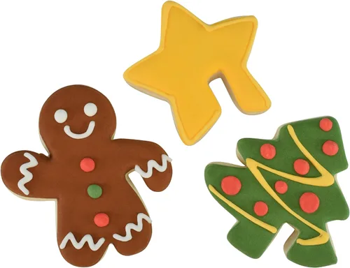 Miniatura 3 de R&M International Juego de 3 cortadores de galletas de Navidad, de acero inoxidable