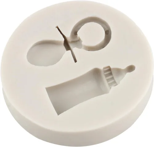 Miniatura 7 de Moldes de silicona para biberones para chupete de caramelo, para baby shower, decoración de pasteles, decoración de cupcakes, fondant, pasta de goma