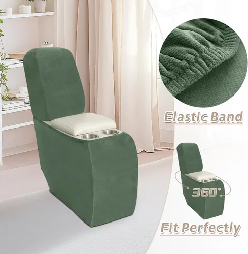 Miniatura 701 de Arfntevss Fundas de sofá seccional reclinable de terciopelo, Funda de sofá seccional de esquina para sofá reclinable, Funda elástica suave