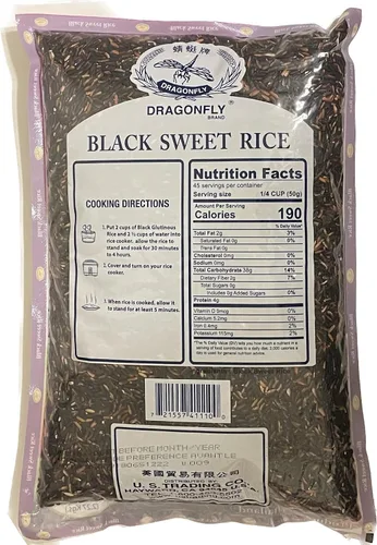 Miniatura 2 de Dragonfly Arroz dulce negro, 5 libras, 80.0 onzas