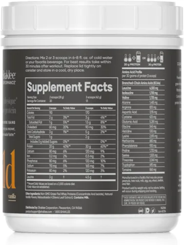 Miniatura 2 de Shaklee - Performance® Advanced Physique® 100% proteína de suero alimentada con pasto: fórmula de absorción rápida - 0.71 oz de proteína 110