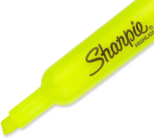 Miniatura 3 de Sharpie Accent - Resaltadores de tanque, punta de cincel, amarillo fluorescente, 4 unidades (paquete de 2)