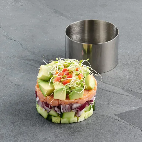 Miniatura 4 de HIC Kitchen Anillo para alimentos, acero inoxidable 18/8, 2 pulgadas de diámetro x 2.75 pulgadas