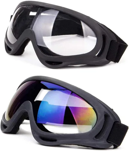 Miniatura 15 de Lentes antirreflejos, gafas de esquí, deportes de invierno, snowboard, con protección UV 400 blanco (White Transparent)