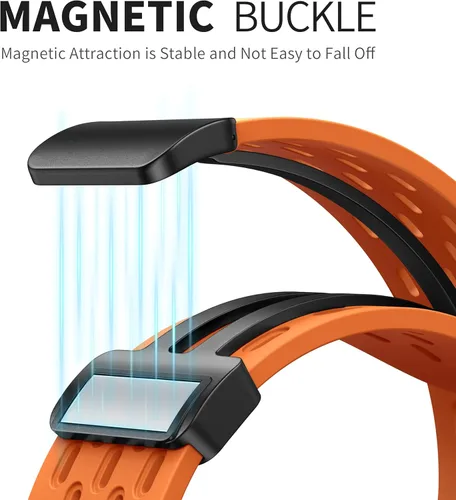 Miniatura 9 de Correa/Pulsera Deportiva Anti Sudor Magnética para Apple Watch, Correas de Silicona Transpirable e Impermeable. Compatible con iWatch Ultra SE