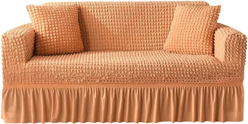 Miniatura 8 de Stretch Spandex Sofa Slipcovers,Loveseat Couches Covers with Skirt,Non Slip Soft Durable Removable Machine Washable T-Cushion Armchair Furniture