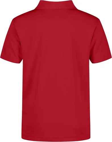 Miniatura 2 de IZOD Camisa polo de manga corta para uniforme escolar para niños, cierre de botón, material de rendimiento que absorbe la humedad