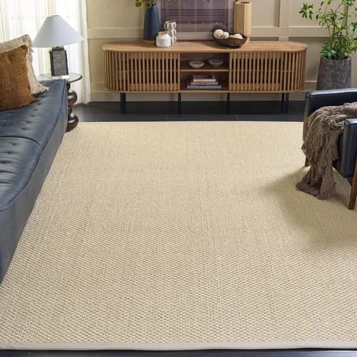 Miniatura 16 de SAFAVIEH Alfombra de área 2x3 - Colección de fibra natural - Chocolate, sisal, diseño tejido con borde (NF525D)