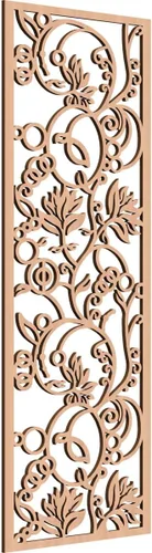Miniatura 180 de 9 3/8"W x 24 3/8"H x 1/4"T Caspio Decorativos Paneles De Pared De Madera De Calado, Roble Rojo rojo (Red Oak)