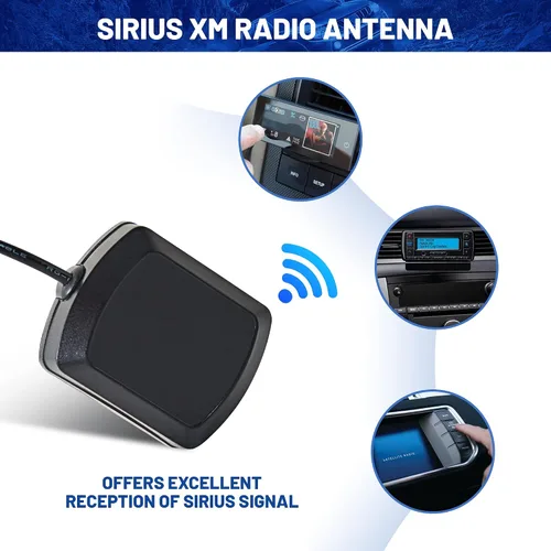 Miniatura 4 de Anina Antena de radio Sirius XM de 23 pies con magnético compatible con todos los receptores de radio satelital Sirius y XM, cable de alimentación