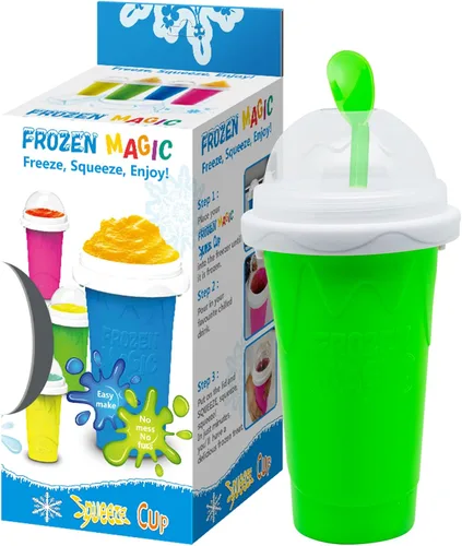 Miniatura 9 de Taza para Hacer Granizados, Fabricante de Tazas de Granizado, Taza para Jugo de Cola y Leche con Exprimidor, Taza Mágica de Congelación Rápida, Taza