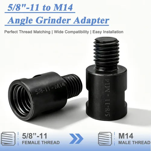 Miniatura 3 de Wolfride Adaptador de accesorio para amoladora angular M14 de 5/8-11 a hembra a M14 adaptador macho (2 piezas)