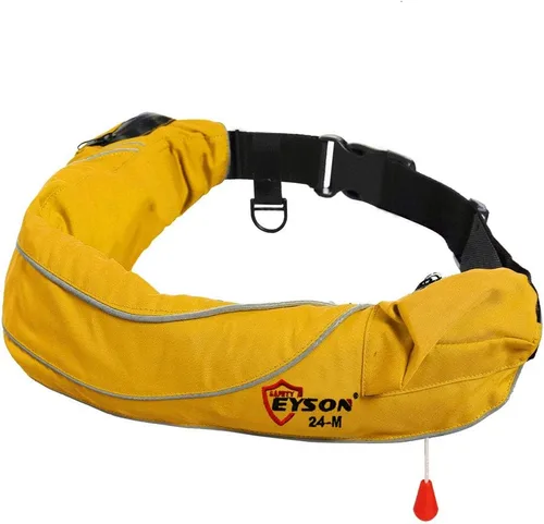 Eyson - Cinturón inflable tipo chaleco salvavidas - Manual. 600 amarillo