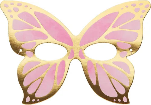 Miniatura 2 de Máscaras de papel de mariposa dorada, 8