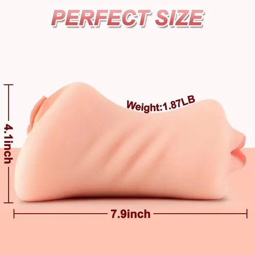 Miniatura 3 de Masturbador masculino 3 en 1 de bolsillo, juguetes sexuales para adultos, estimulación del pene, juguete de mamada masculina con ano apretado