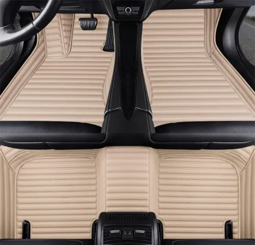Miniatura 27 de Alfombrillas de cuero de lujo personalizadas para todo tipo de clima para el 99.99% de automóviles, SUV y camiones según el modelo automotriz Negro