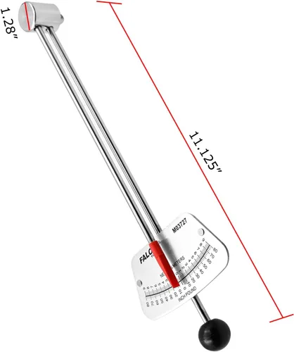 Miniatura 6 de Llave dinamométrica de viga de transmisión de 1/4 pulgadas, 0-80 pulgadas/libras y 0-9 Newton/metro, marcas de alta visibilidad para lecturas fáciles