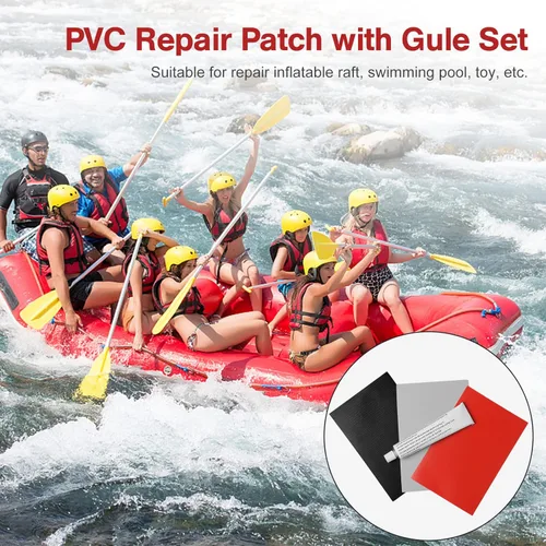 Miniatura 2 de Kit de reparación de barco de 6 piezas con parches de PVC para kayak inflable