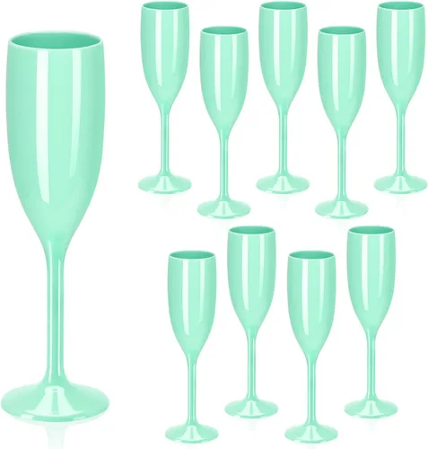 Miniatura 17 de XUWAIDSGN Copas de champán acrílicas, copas de tostado irrompibles con barra de mimosa, copas de vino reutilizables, copas de champán vintage, copas
