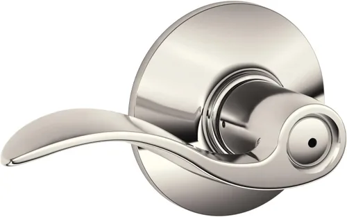 Miniatura 62 de SCHLAGE - Manija de puerta Accent con cerradura de paso libre para pasillo y armario en bronce antiguo - F10 ACC 716 Bronce Envejecido