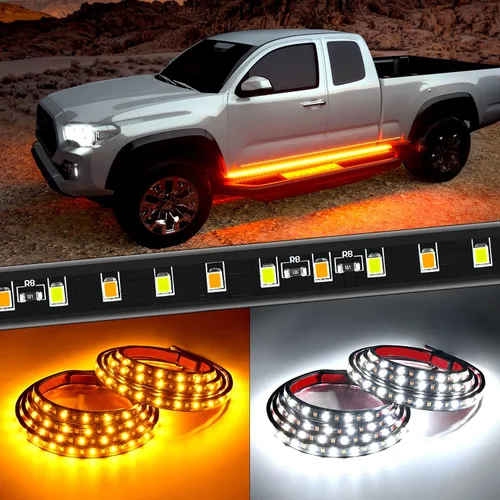Miniatura 13 de Nilight 4 Piezas Tiras de Luces de Acento de Neón Underglow de Aluminio 396 LEDs Color de Ensueño Asistencia de Puerta Función Activa de Sonido