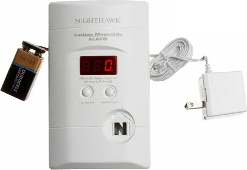 Miniatura 11 de Kidde - Detector de monóxido de carbono, enchufe de pared con respaldo de batería de 9 voltios, pantalla LED digital - 2