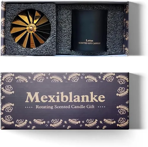 Miniatura 2 de Regalo de cumpleaños para mujeres, regalo único de vela de mariposa para madres, hermanas y mejores amigas, velas aromáticas giratorias con plato