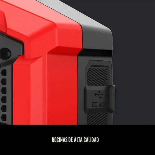Miniatura 7 de CRAFTSMAN V20 Altavoz Bluetooth Portátil Inalámbrico, Solo Herramienta (CMCR001B), Rojo