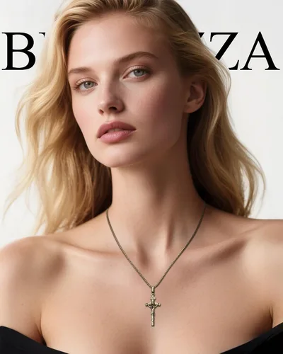 Miniatura 3 de Collar de crucifijo católico para hombres y mujeres, collar de cruz de plata antigua/oro/plata con exquisito colgante de Jesús, cadena de acero
