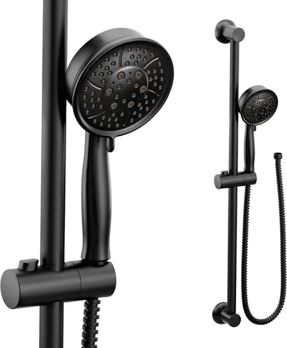 Miniatura 9 de Moen Eco-Performance 3667EP - Cabezal de ducha de mano extraíble de cuatro funciones cromado con manguera de 69 pulgadas de largo y barra deslizante
