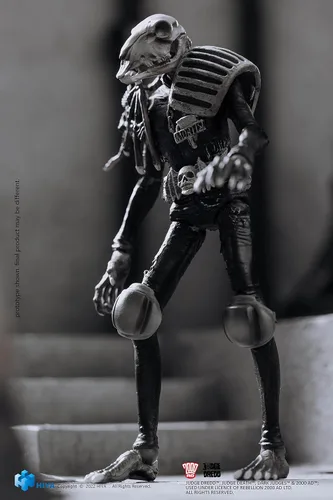 Miniatura 4 de HIYA TOYS Judge Dredd: Judge Mortis - Figura de acción exquisita a escala 1:18 en blanco y negro