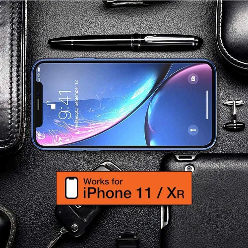 Miniatura 2 de Trianium Protector de pantalla de vidrio templado diseñado para Apple iPhone 11 (2019) / iPhone XR (2018), paquete de 3 películas de vidrio 9H HD