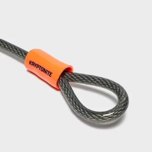 Miniatura 7 de Kryptonite Evolution Mini-7 - Cerradura en U para bicicleta con cable de doble bucle KryptoFlex de 4 pies