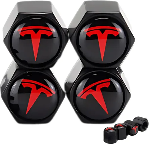 Miniatura 8 de TACTILIAN Tapones de vástago de válvula de neumático rojos para válvula de neumático Dodge, paquete de 4 Tapones de válvula de neumático