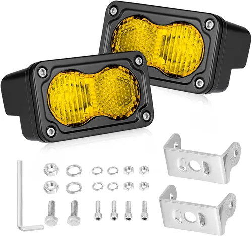 Miniatura 35 de Cápsulas LED ámbar, parte AKD de 3 pulgadas, luz LED de conducción de 40 W, luz LED todoterreno, luz de trabajo LED amarilla, luces antiniebla
