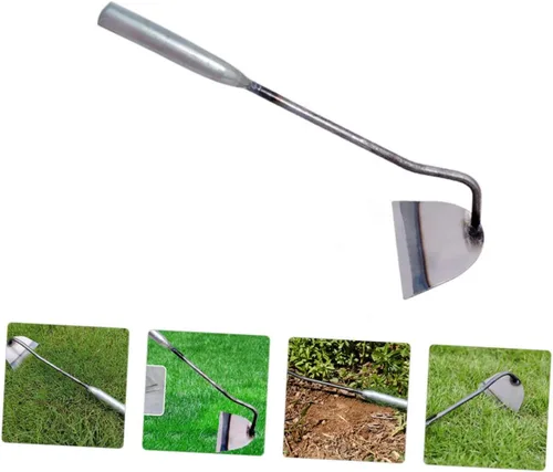 Miniatura 6 de GANAZONO 2 piezas de azada de deshierbe de acero, herramienta de jardín, azada holandesa para plantar mini rastrillo duradero cómodo para el hogar