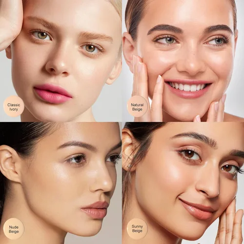 Miniatura 3 de KYDA - Base en aerosol AirBrush SPF 35, base mate duradera, cubierta ligera, suave mezclable, base de maquillaje hidratante con aplicador de cepillo