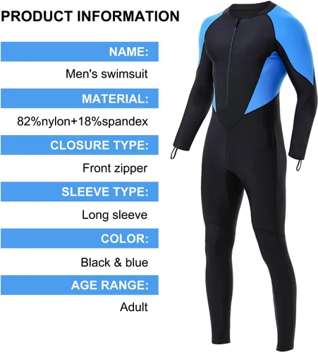 Miniatura 4 de DEHAI Women Men Dive Skins Suit, Rash Guard Full Body Swim Swimsuit, Long Sleeve Youth UV Sunsuit for Diving Kayaking Surfing Scuba Waterski Water