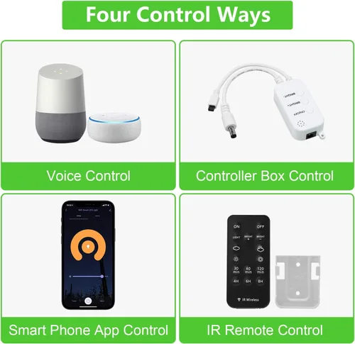 Miniatura 3 de Controlador WiFi inteligente para luces de disco de un solo color, control remoto AIBOO para tiras de luces LED, letrero de neón LED compatible