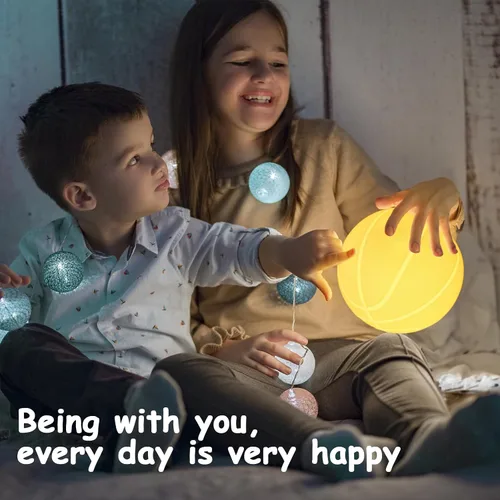 Miniatura 4 de Luz nocturna de baloncesto, regalos para papás y hombres aficionados al baloncesto, lámpara de habitación con control remoto, 16 colores cambiantes