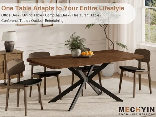 Miniatura 9 de MECHYIN Mesa de comedor extensible para 4, 6, 8, 10