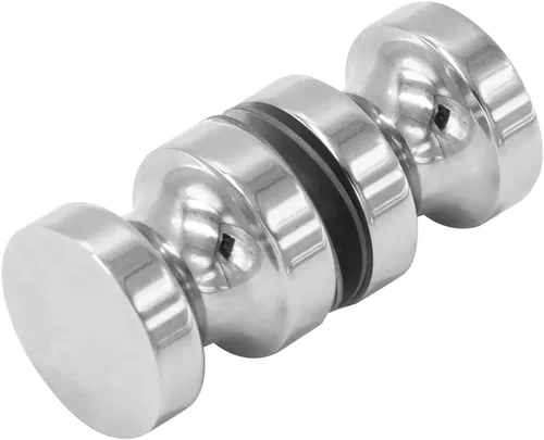 Miniatura 9 de CKB Pomo de puerta de cristal de ducha, tirador de doble cara para vidrio de 5/16"~1/2", acero inoxidable con superficie dorada pulida, manija