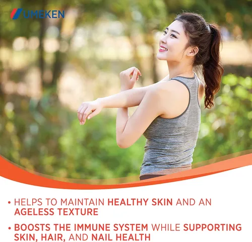 Miniatura 6 de Umeken Elastin Beauty - Suplemento en polvo con péptidos de colágeno, ácido hialurónico, vitamina C y fruta de mangostán, salud y bienestar