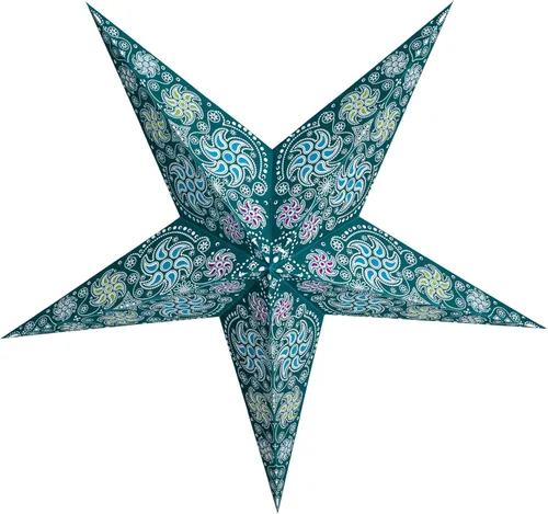 Miniatura 14 de GalaxyArts - Naxatra (blanco mediano 7 puntas) - Linterna de estrella de papel