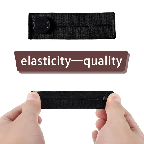 Miniatura 3 de Extensor de pantalones de maternidad ajustable elástico pantalón extensor de botón para mujeres embarazadas negro azul marino gris caqui blanco