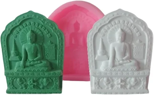 Miniatura 3 de Redxin Buddha - Molde de silicona hecho a mano, velas de jabón, yeso, cemento, resina, pegamento hecho a mano Moldes-Buda-33