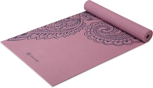 Miniatura 14 de Gaiam - Esterilla de yoga premium de 5mm con estampado, gruesa y antideslizante para todo tipo de yoga, pilates y entrenamientos en el suelo